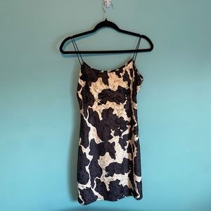 Cider cow print dress